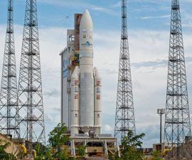 Ariane 5 Rocket tiene configurados los satelites