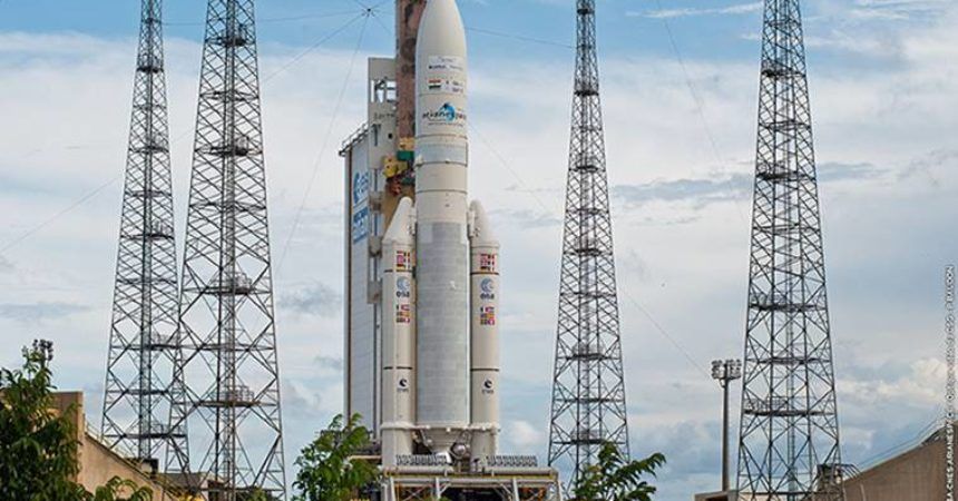 Ariane 5 Rocket tiene configurados los satelites