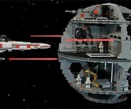 Destructor de estrellas LEGO como celebración del día de "La Guerra de las Galaxias"